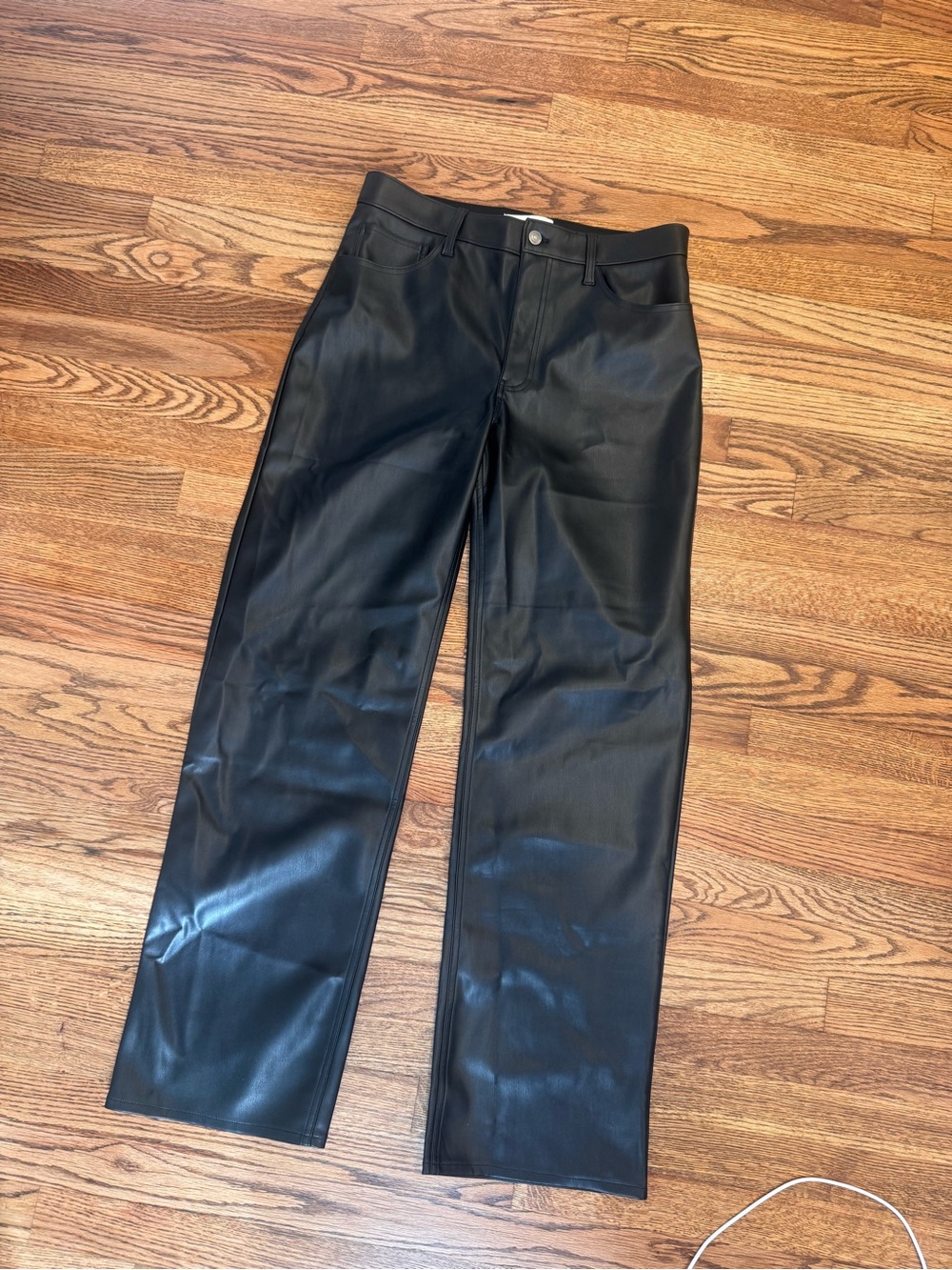 Abercrombie & Fitch Black Faux Leather pants